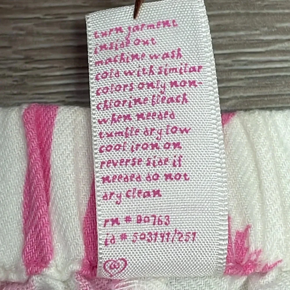 Victoria’s Secret Flannel Pajama Pants Pink White Leopard S
